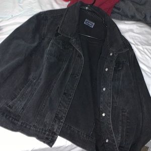 Black jean jacket